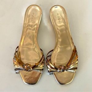 DOEN Gold Knotted Sandals